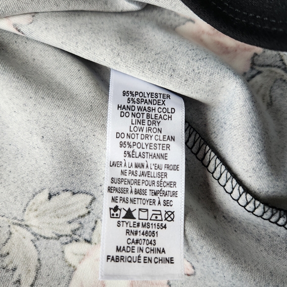 Womens Floral Pleated Skirt Knee Length Formal Size Small - Picture 3 of 5